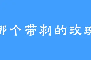 那个带刺的玫瑰