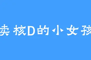 卖核D的小女孩