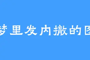 在梦里发内撤的图子