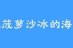爱吃菠萝沙冰的海古帝