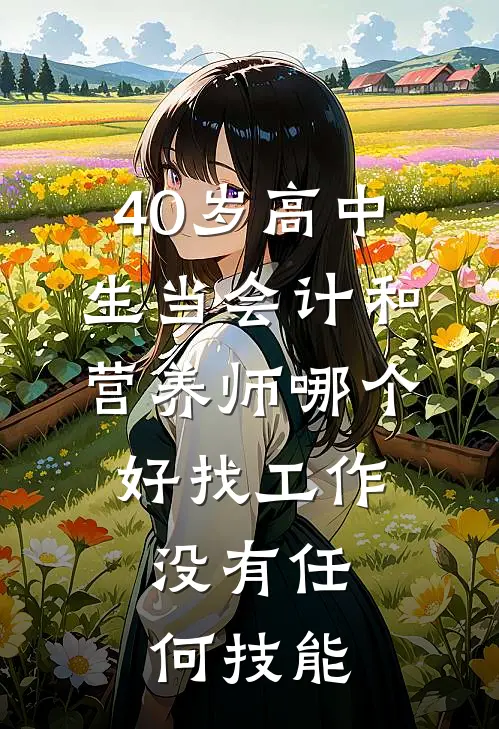 40岁高中生当会计和营养师哪个好找工作,没有任何技能