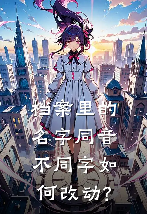 档案里的名字同音不同字如何改动?