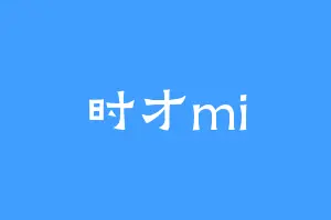 时才mi