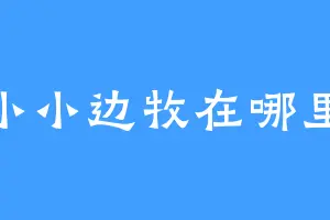 小小边牧在哪里