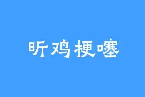 昕鸡梗噻
