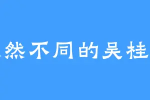 截然不同的吴桂芳