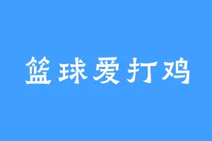 篮球爱打鸡