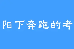 夕阳下奔跑的考拉