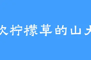 喜欢柠檬草的山大典