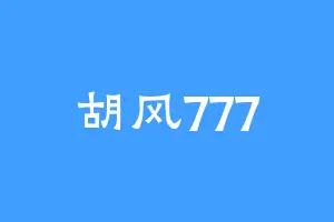 胡风777