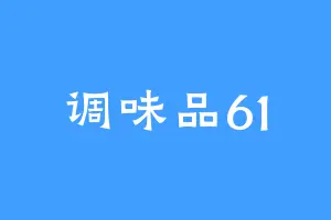 调味品61