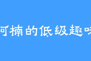 阿楠的低级趣味