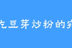 爱吃豆芽炒粉的宛如