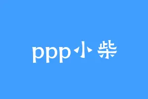 ppp小柴