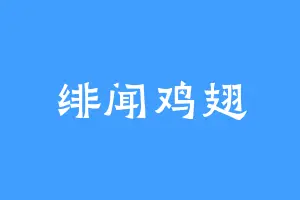绯闻鸡翅