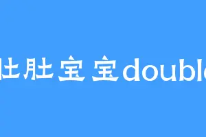 肚肚宝宝double