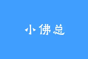 小佛总