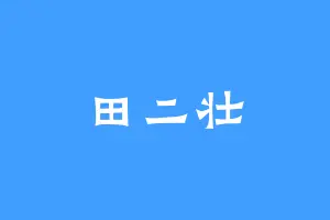 田二壮