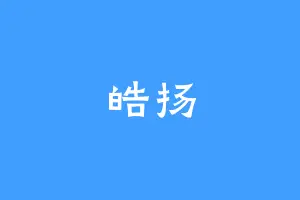 皓扬